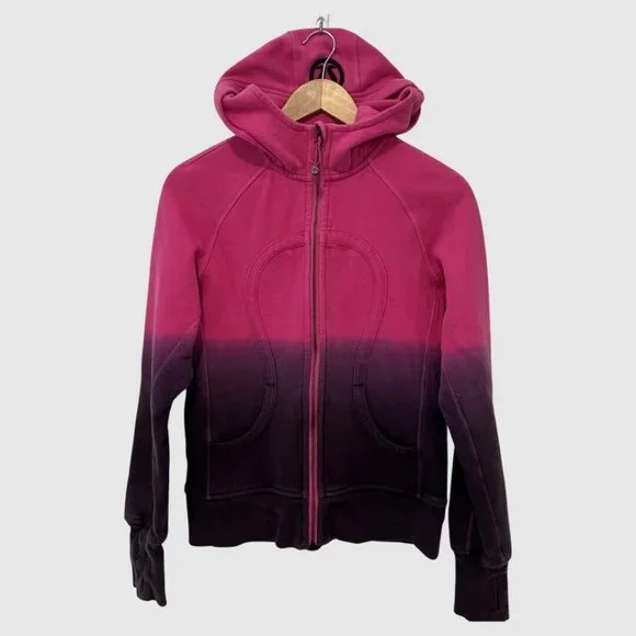 Lululemon Athletica Limited Edition Paris Pink Ombré Hooded Jacket US8 - Picture 1 of 7